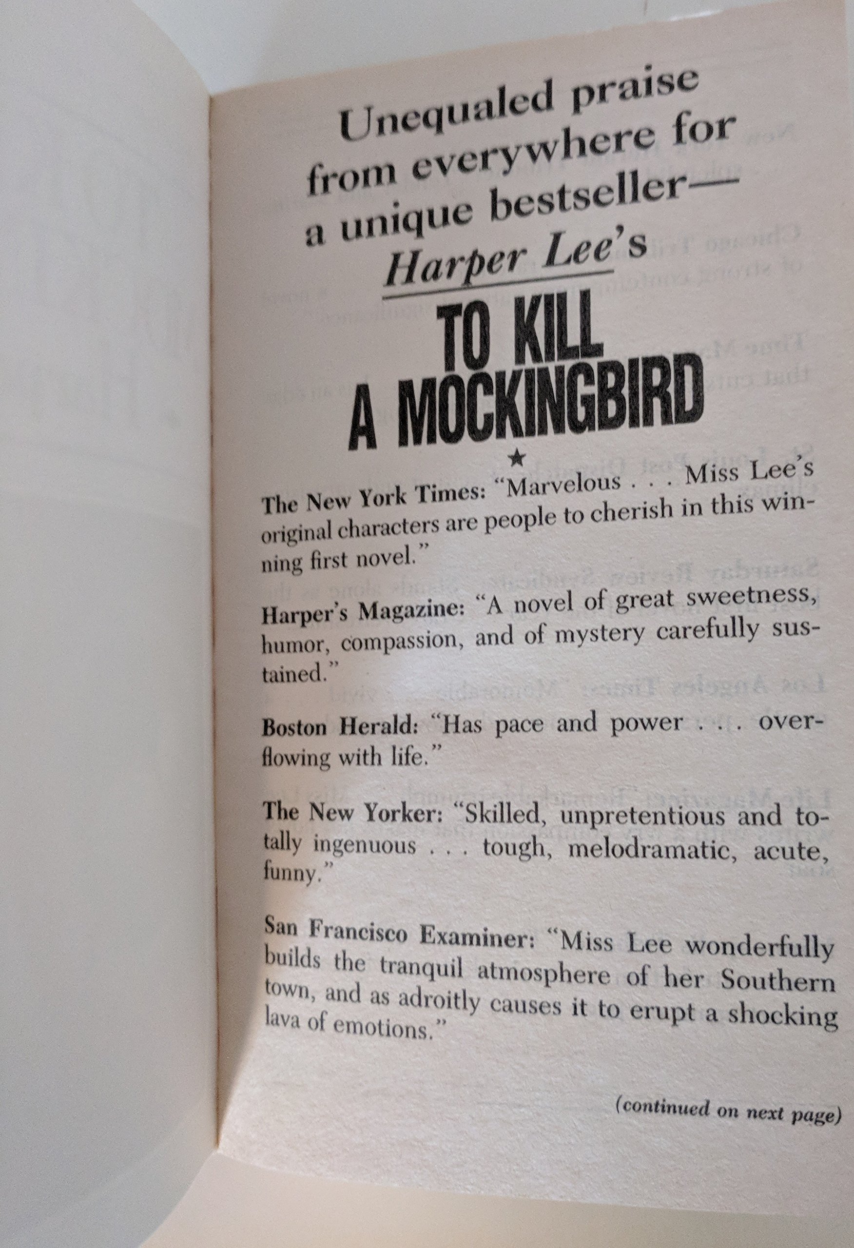 To Kill a Mockingbird